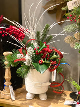 21" Holly Jolly Santa Santa Centerpiece