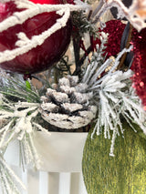33” Snowy Wonder Porch Pot