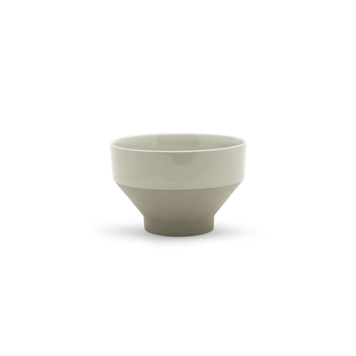 Unique Tapered Bowl Planter In Grey
