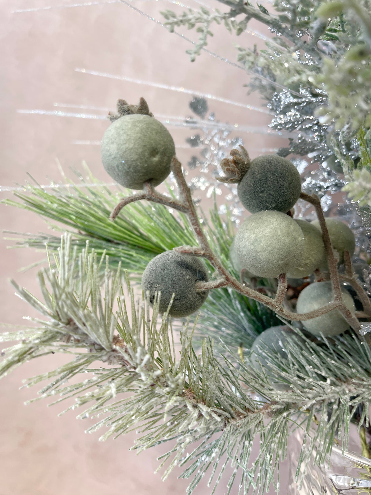 25" Silver Sparkle Drop-In