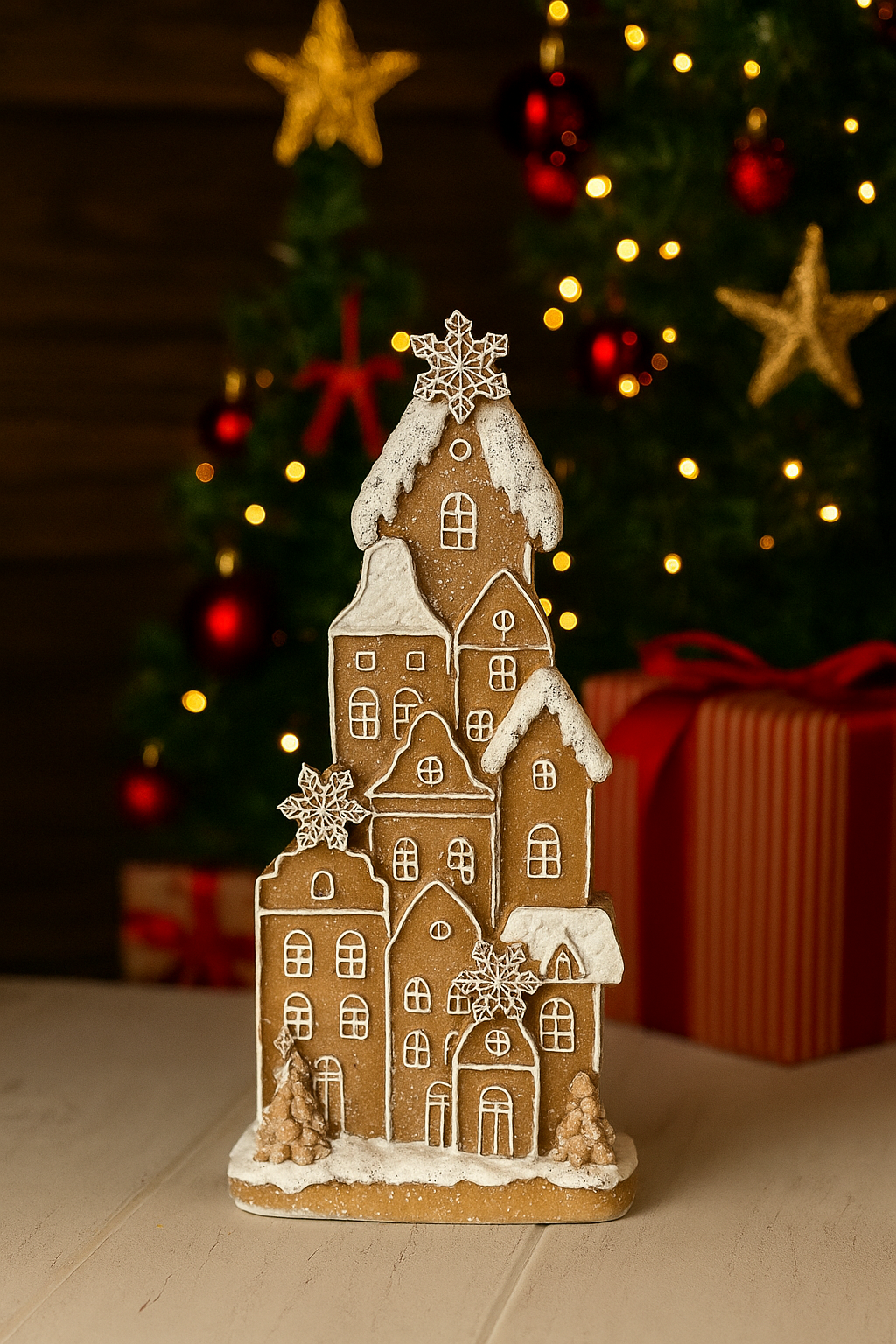 Snowed Gingerbread House