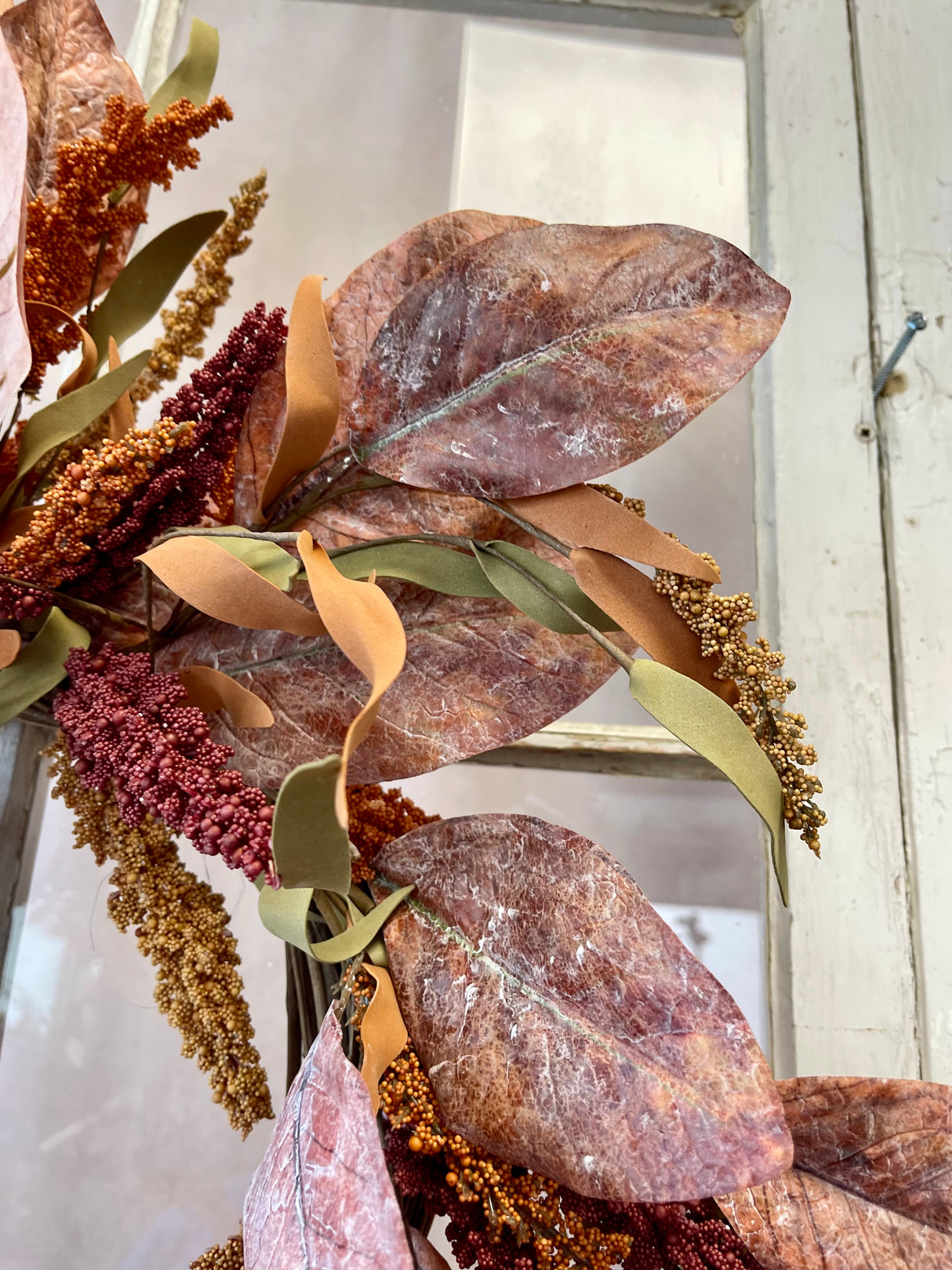 24" Foggy Mixed Fall Wreath