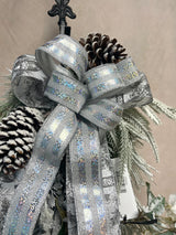 30" Icy Elegance Teardrop Swag