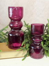 10" Rich Red Candleholder