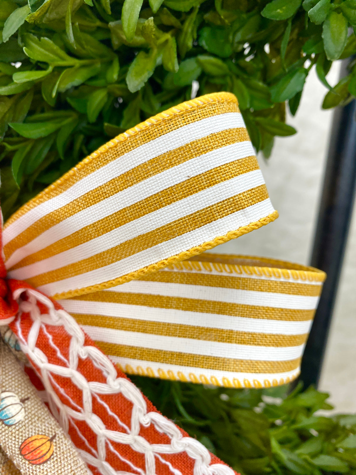 8" Mini Pumpkin Bow