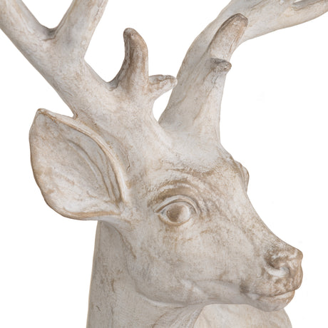 White Hart Deer Sculpture