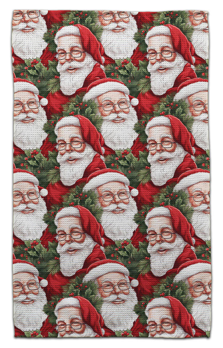 Vintage Santa Tea Towel
