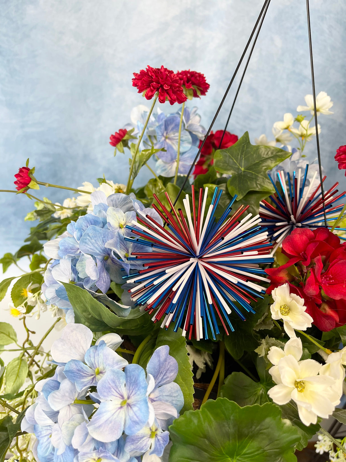 42" Summer Family Fun Hanging Basket