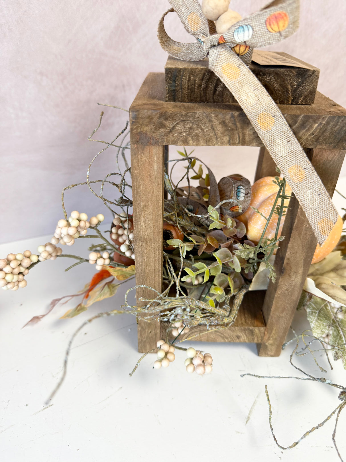 Lantern w/ Pumpkin Accent Swag Kit