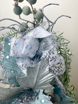 27" Frosty Lantern Swag