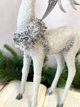 16" Resin Glitter Woodland Deer