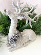 9.5" Resin Glitter Woodland Deer