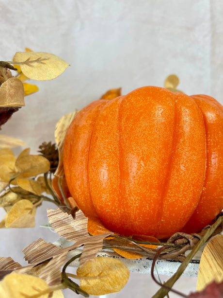 4.5" Orange Pumpkin Luminara Candle