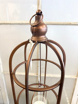 Large Modern Bronze Cage Lantern