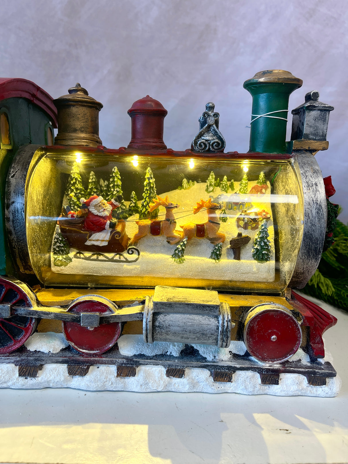 Lighted Resin Polar Express Train