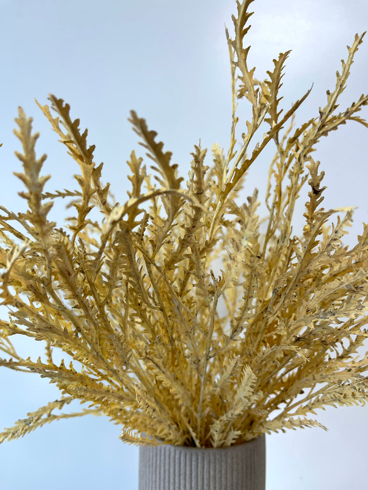 Wheat Real Touch Fern Bush