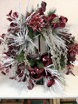 31" Burgundy Bliss Wreath