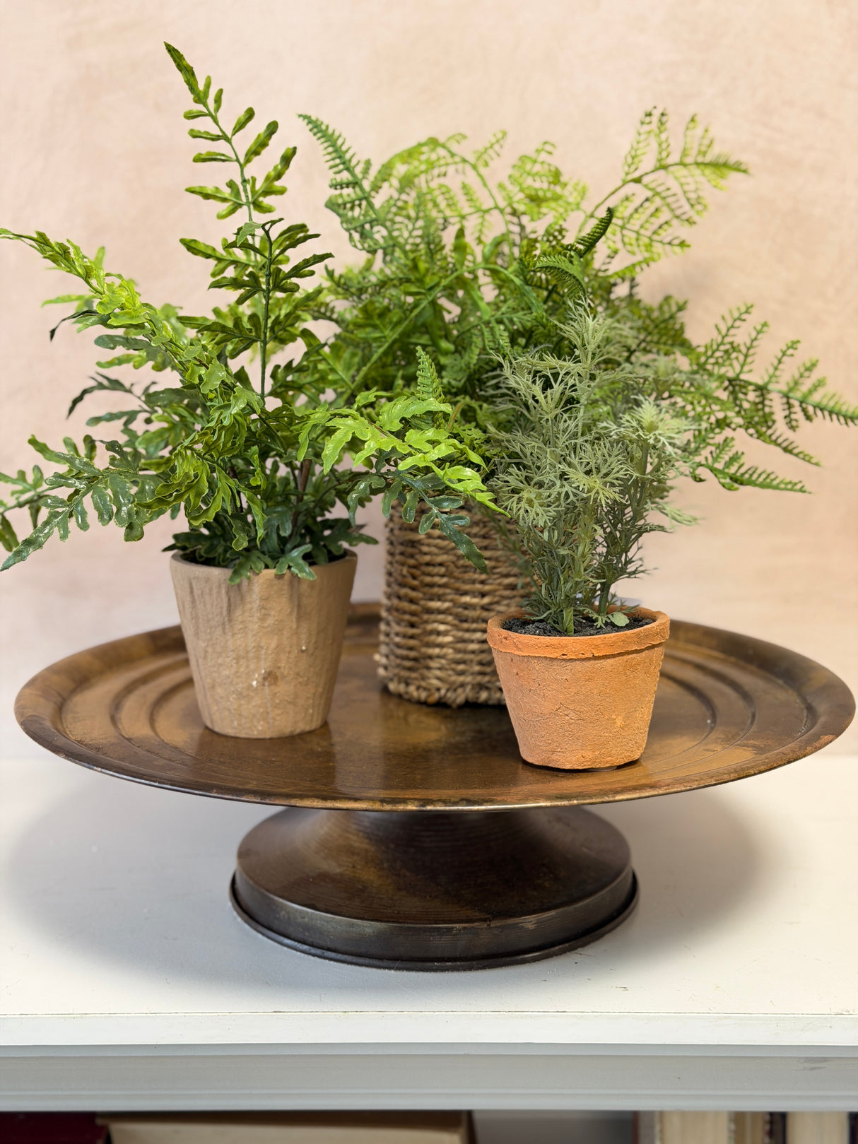 Antique Brass Metal Pedestal