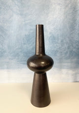 Large Harbor Bronze Metal Vase
