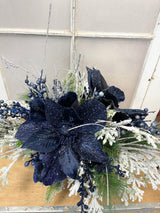 23" Blue Velvet Centerpiece Vers. 2