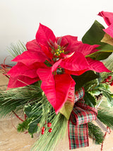 23" Poinsettia Delight Step Sitter