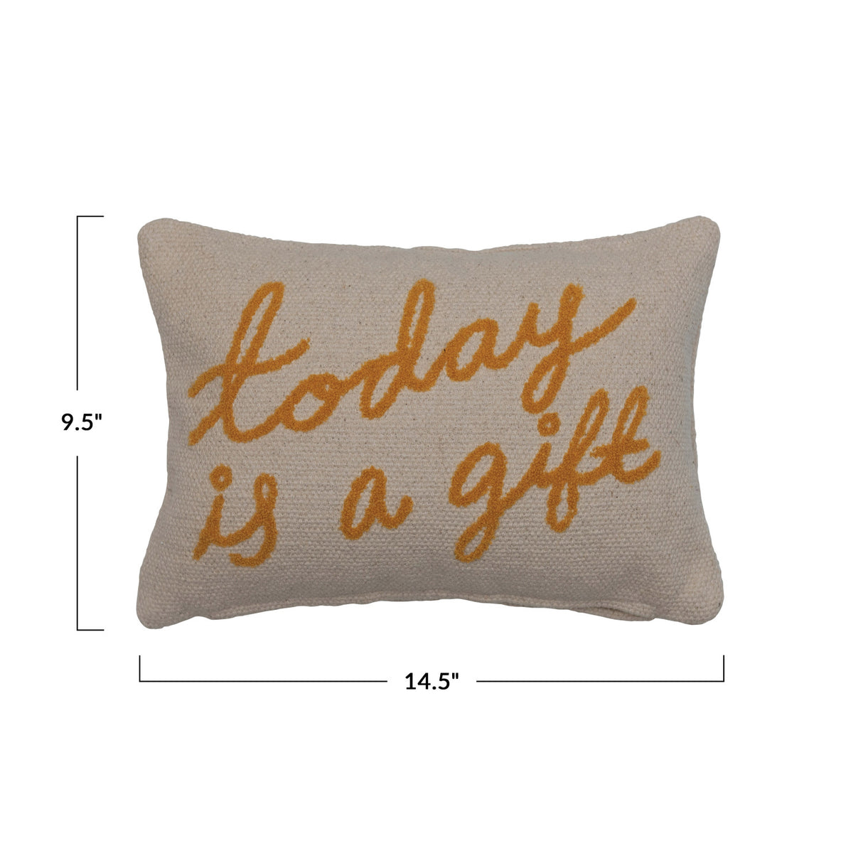 Today is a Gift Cotton Lumbar Pillow