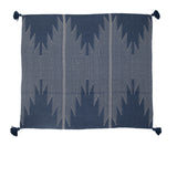 Woven Throw with Aztec Pattern and Tassels