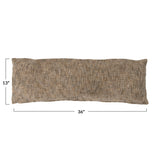 Melange Cotton Blend Boucle Lumbar Pillow