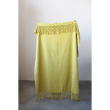 Chartreuse Woven Cotton Throw