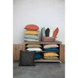 Rust Square Stonewashed Linen Pillow