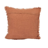 Rust Square Stonewashed Linen Pillow