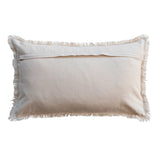 Embroidered Bloom Lumbar Pillow