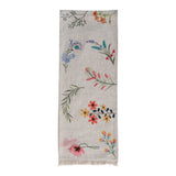 Embroidered Bloom Table Runner