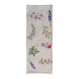 Embroidered Bloom Table Runner