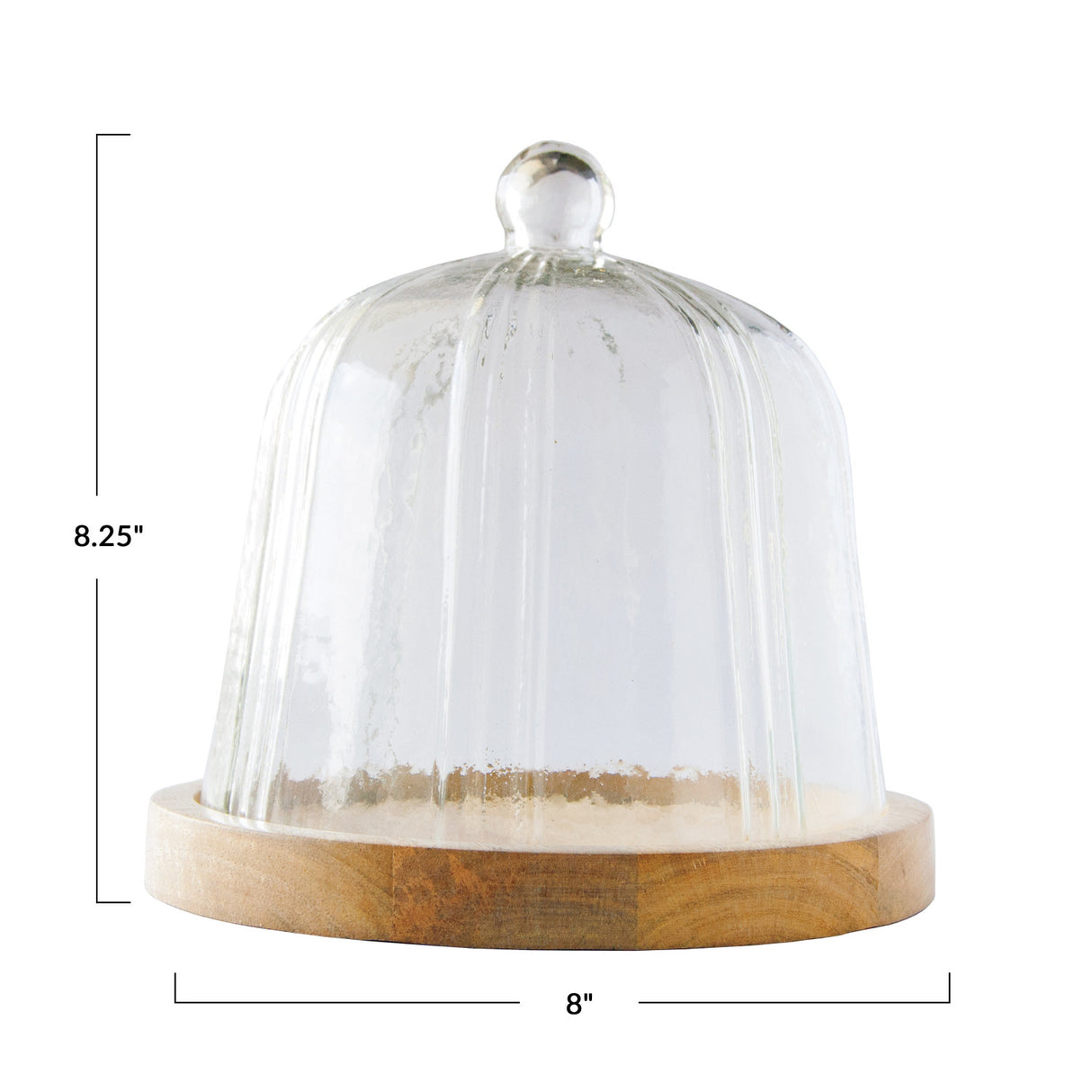 Recycled Glass Pleated Cloche