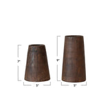 Found Wood Vase -2 Sizes