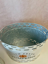 Farm Fresh Pumpkins Bucket- 3 Sizes