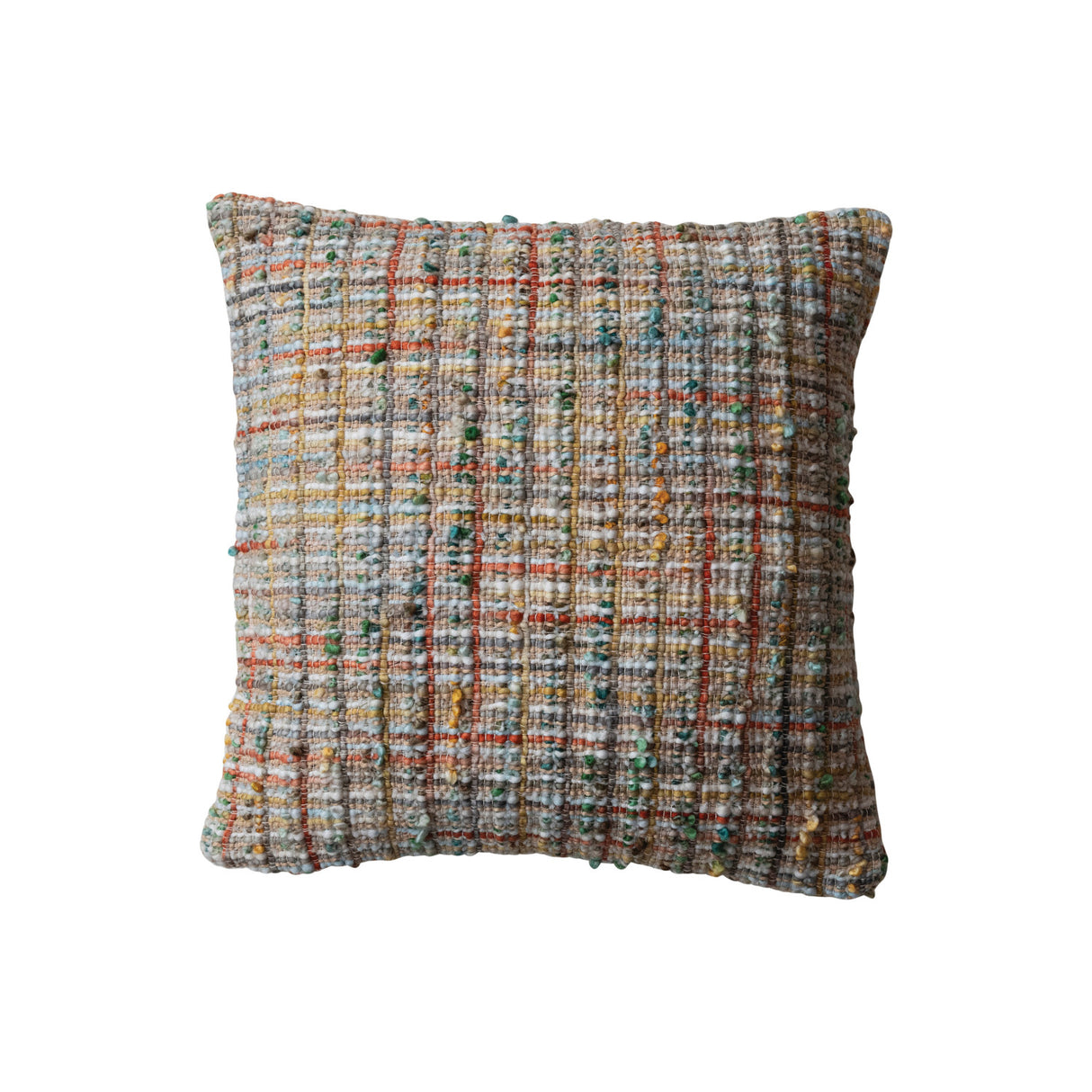 Square Woven Multi Blend Bouclé Pillow