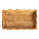 Mable Mango Wood Tray w/ Scalloped Edge