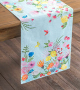 Double Sided Blue Garden Table Runner