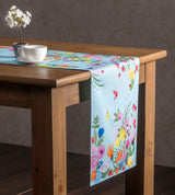 Double Sided Blue Garden Table Runner