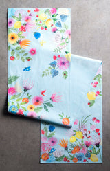 Double Sided Blue Garden Table Runner