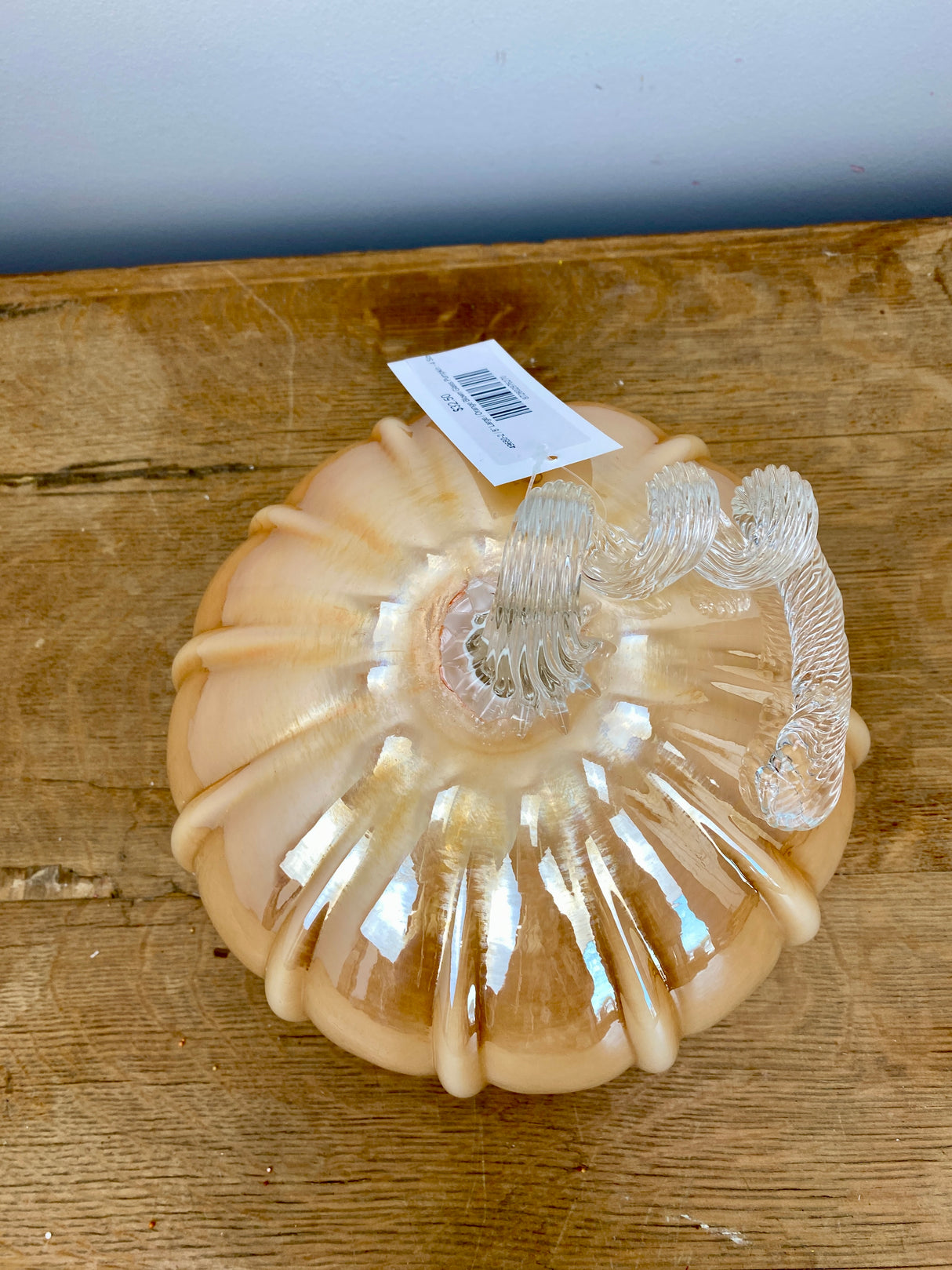 Orange Blown Glass Pumpkin - 4 Sizes