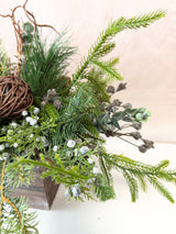 19" Woodland Winter Centerpiece