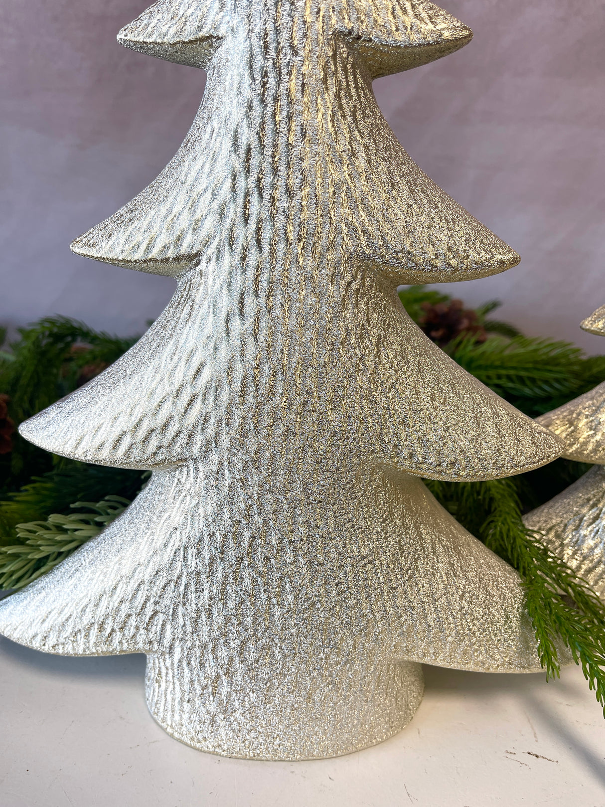 Christmas Porcelain Tree Set of 2