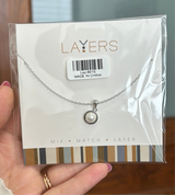 Classic Pearl Silver Layers Necklace