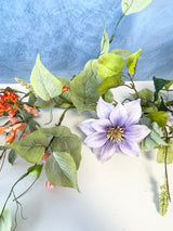 56" Dancing Clematis Garland