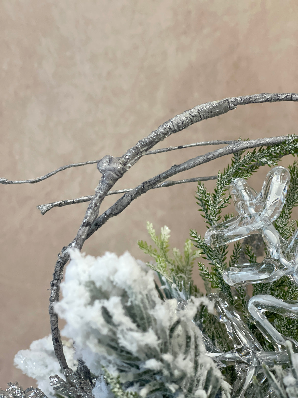 12" Cold As Ice Compote Centerpiece