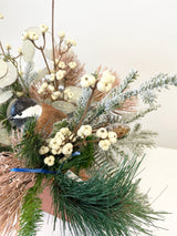 17" Rustic Winter Woods Centerpiece