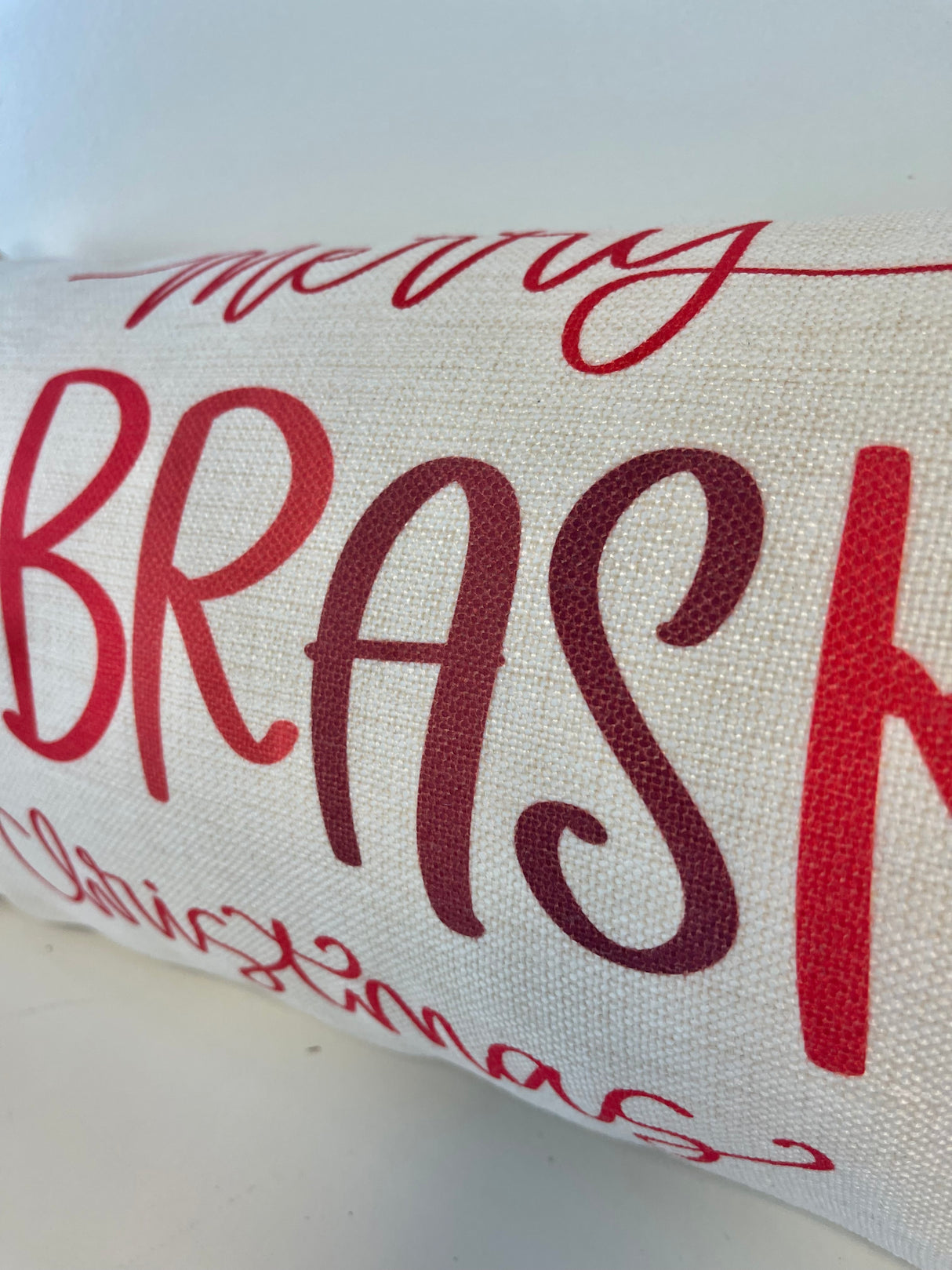 Nebraska Christmas Pillow